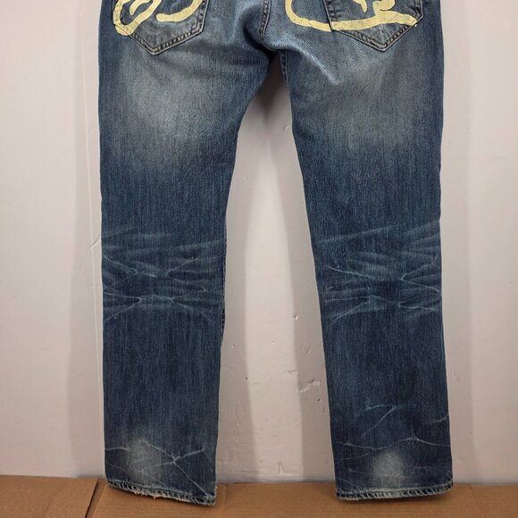 Ed Hardy by Christian Audigier Jeans Men's Vintage Jeans Big Logo Y2k 38x34 - Picture 16 of 16